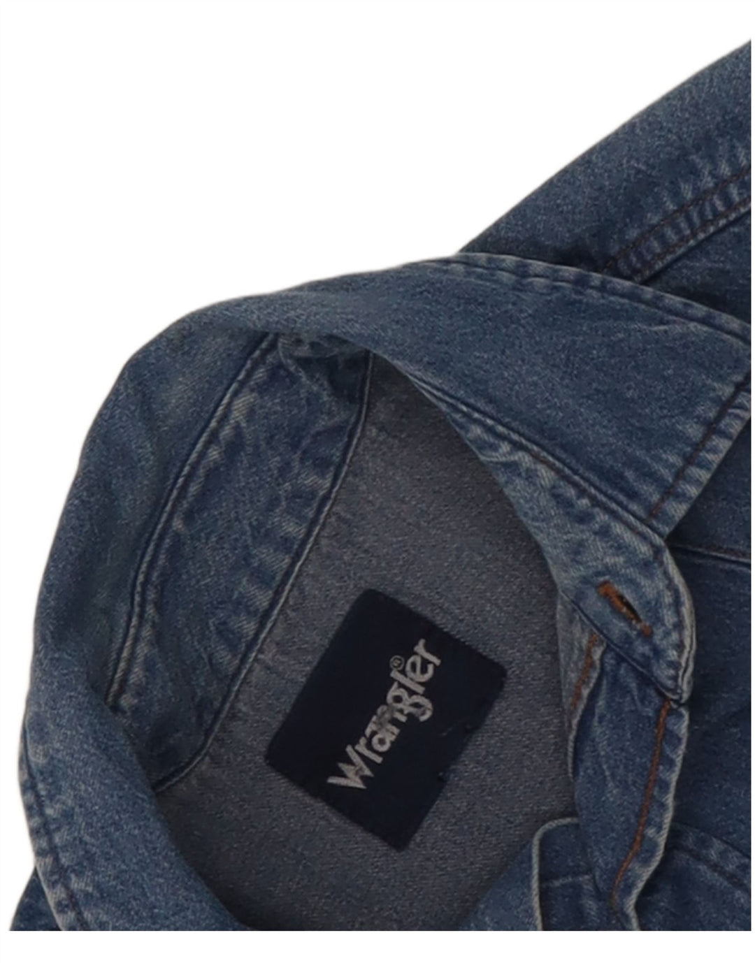 Camisa Vaquera Wrangler Hombre Azul Medio