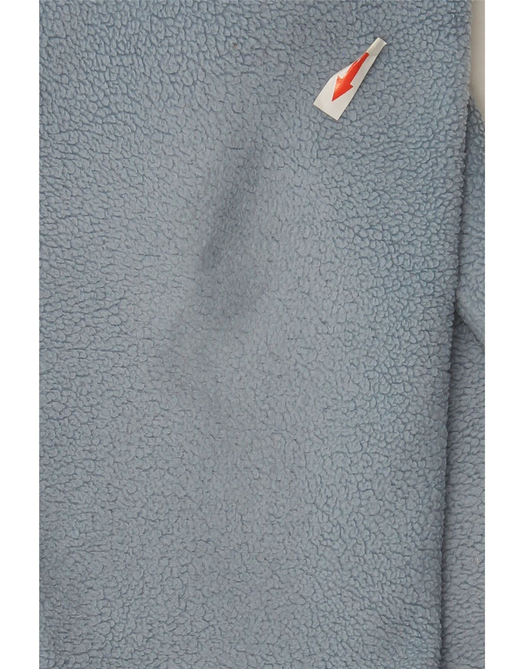 ASICS Jersey de forro polar con cremallera y cuello para hombre, poliéster azul grande