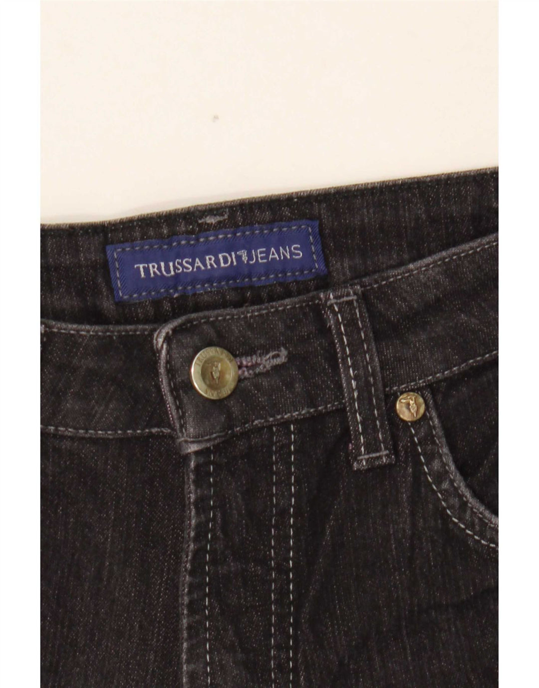 Vaqueros Trussardi Mujer Rectos W28 L29 Negro Algodón
