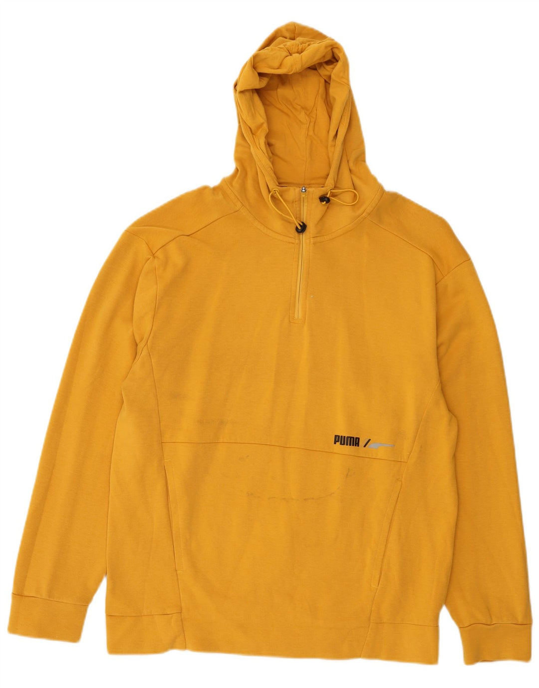 Puma Hombre Sudadera Con Capucha Jumper Algodón Amarillo Medio