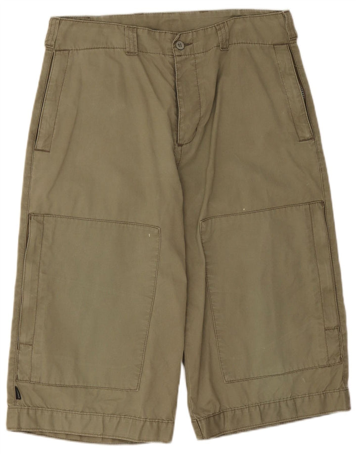 Dockers Shorts Cargo Mujer W31 Algodón Caqui Medio