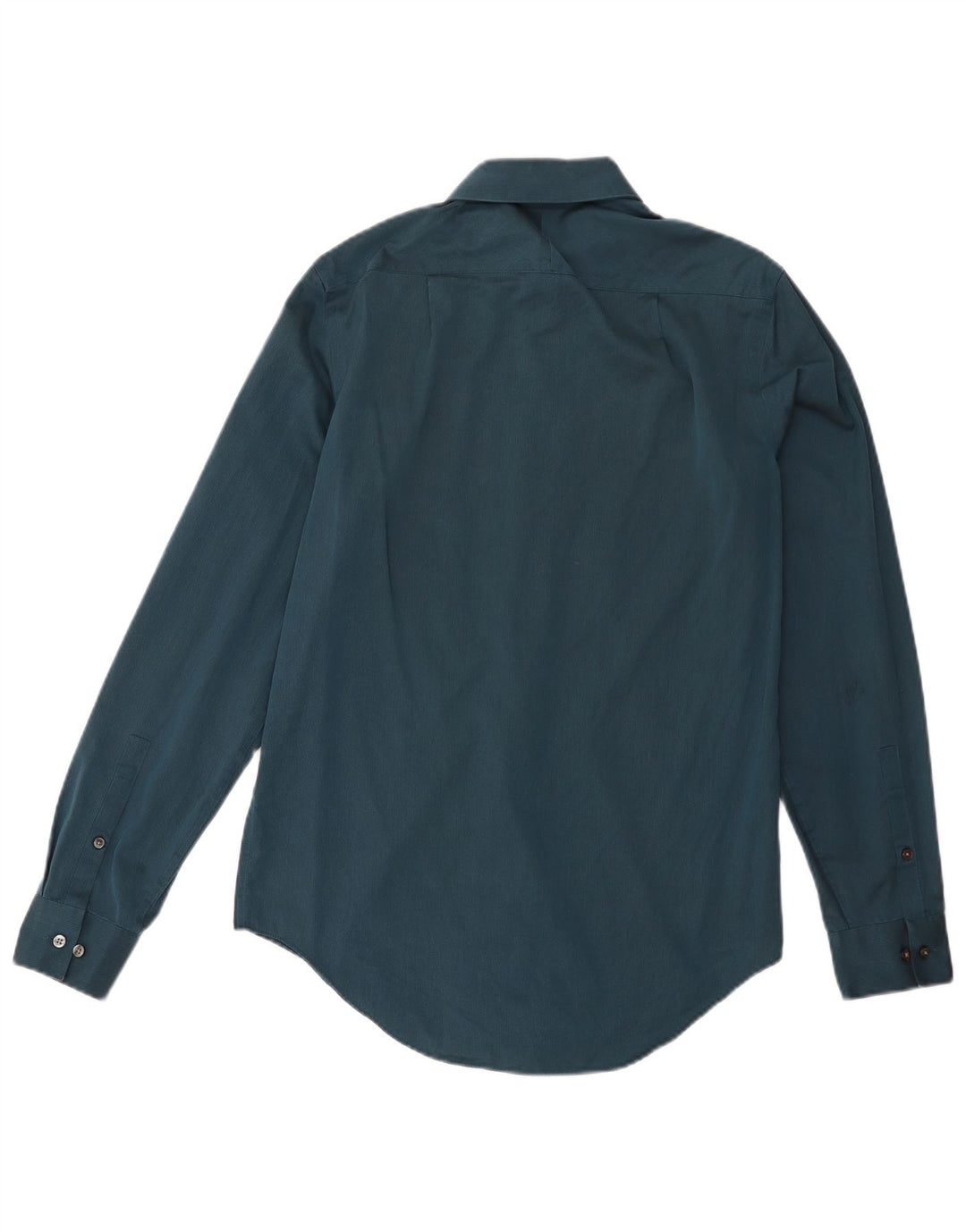 CALVIN KLEIN Camisa slim fit para hombre Talla 15 Algodón azul medio