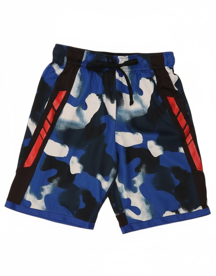 Russell Athletic Pantalones cortos deportivos para niño 14-15 años XL Azul Camuflaje Poliéster