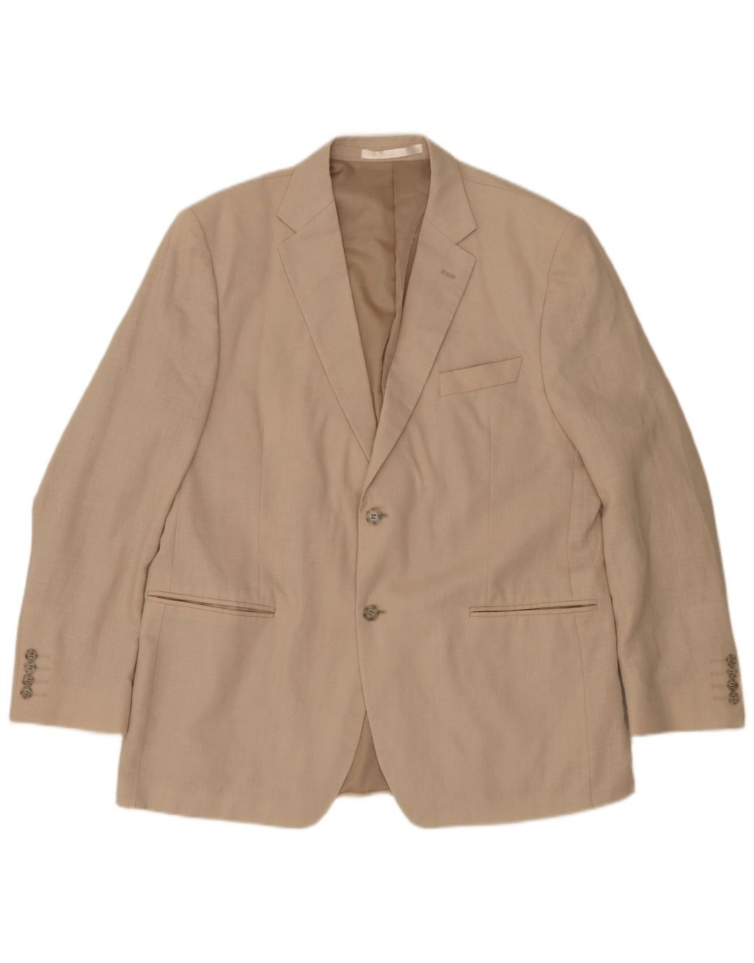 Marks & Spencer Chaqueta tipo blazer con 2 botones para hombre UK 44 XL Beige Linen