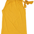 Massimo Dutti Top Halter Mujer UK 44 Grande Amarillo
