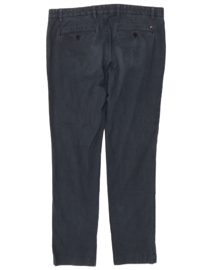 TOMMY HILFIGER Pantalón chino slim fit para hombre W36 L32 Algodón azul marino