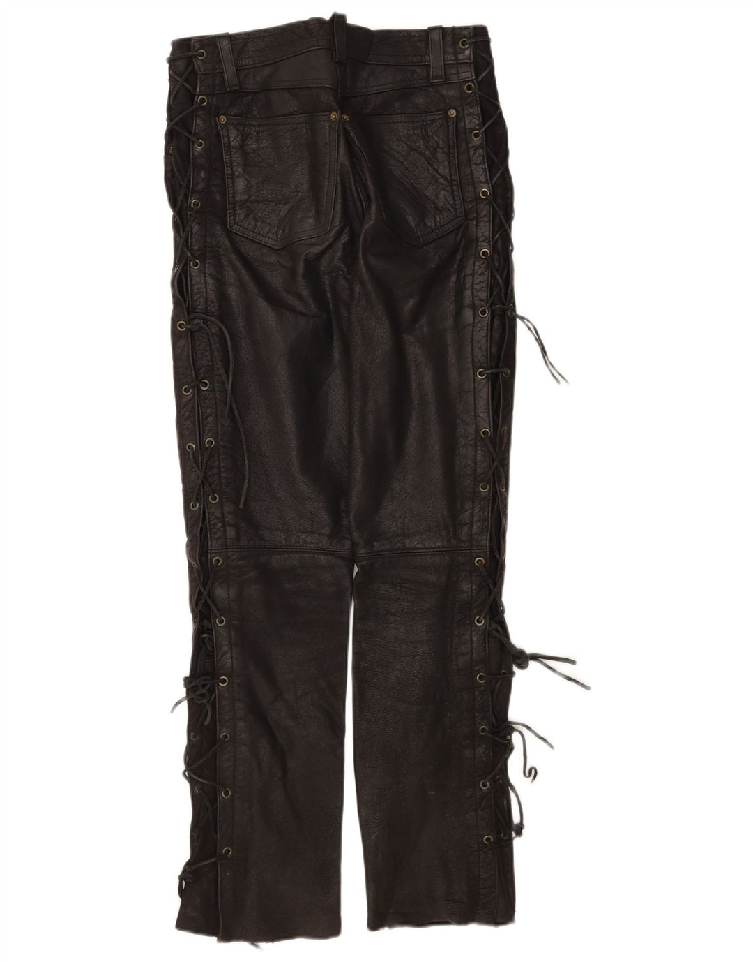 Modeka Pantalones De Cuero Mujer W28 L30 Cuero Negro
