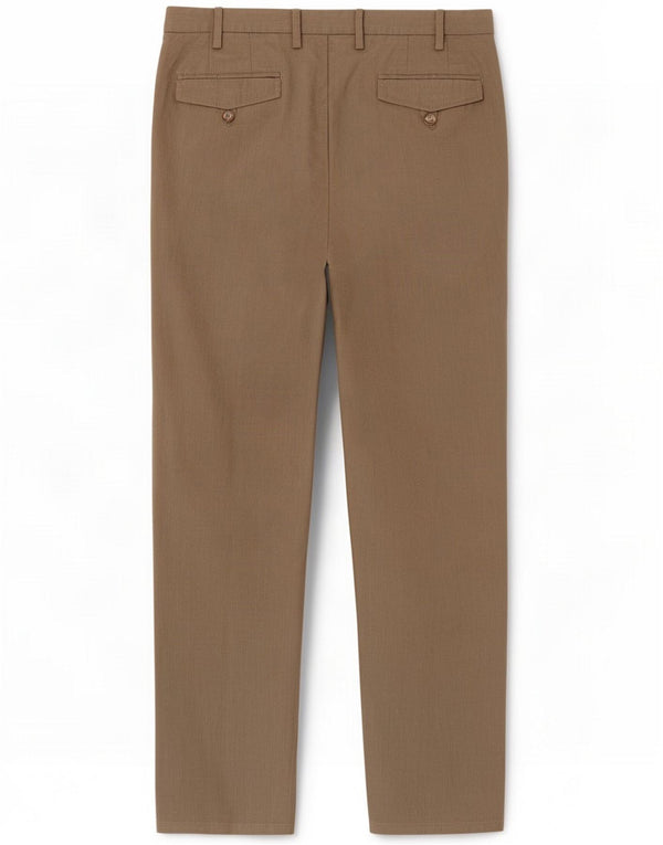 Massimo Dutti Pantalón chino recto para hombre EU 42 Large W32 L31 Beige Algodón