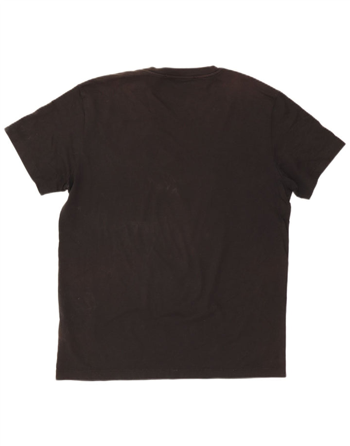 CALVIN KLEIN JEANS Camiseta gráfica para hombre Top XL Algodón negro