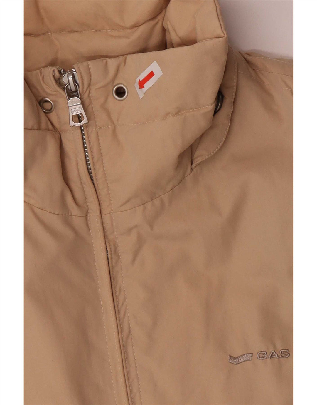 Chaqueta cortavientos de corte regular para mujer Gas UK 46 Large Beige Cotton