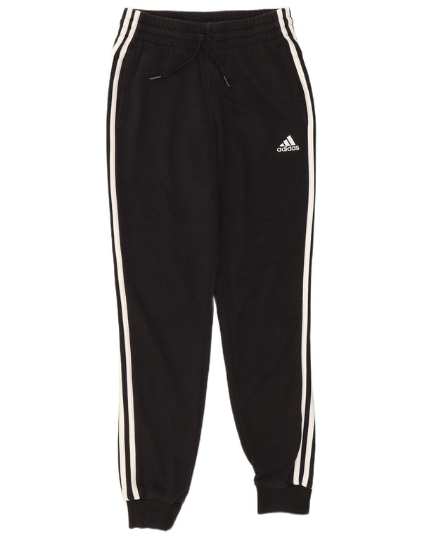 Adidas Mujer Pantalones De Chándal Joggers XS Negro Algodón Deportes