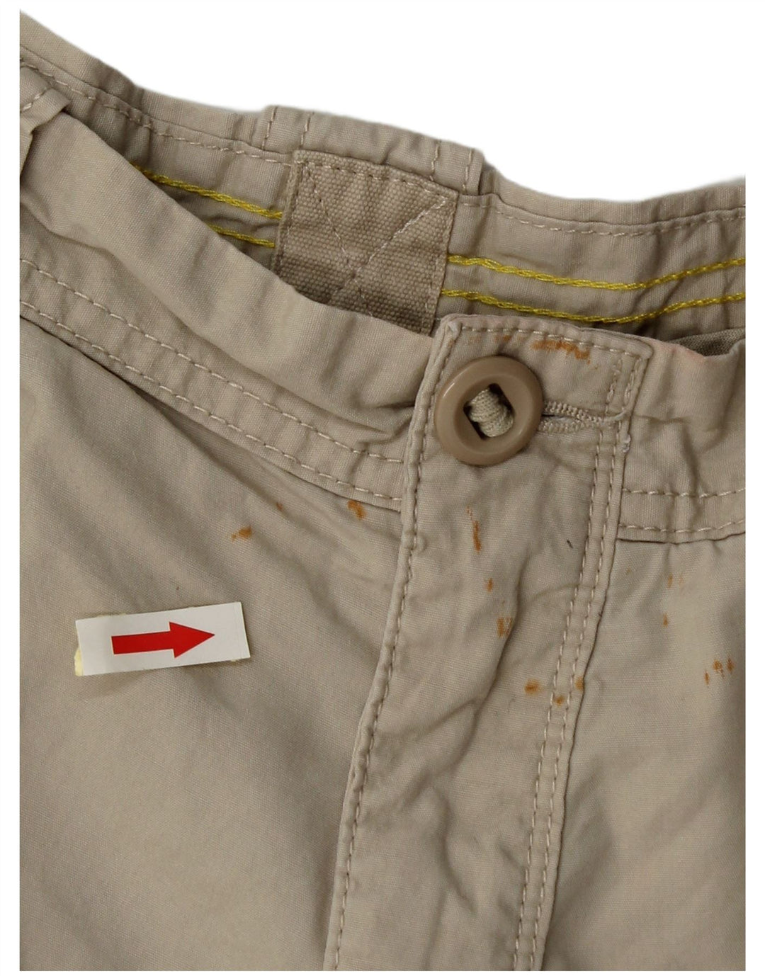 Marks & Spencer Pantalones cortos tipo cargo Blue Harbor para hombre W36 Algodón beige grande