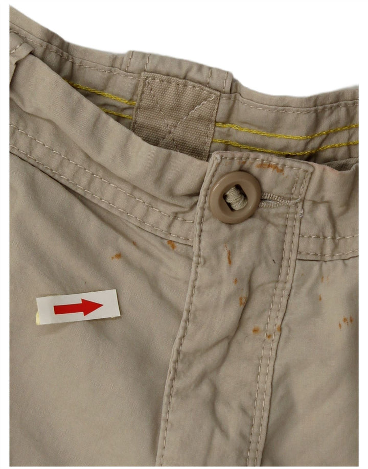 Marks & Spencer Pantalones cortos tipo cargo Blue Harbor para hombre W36 Algodón beige grande