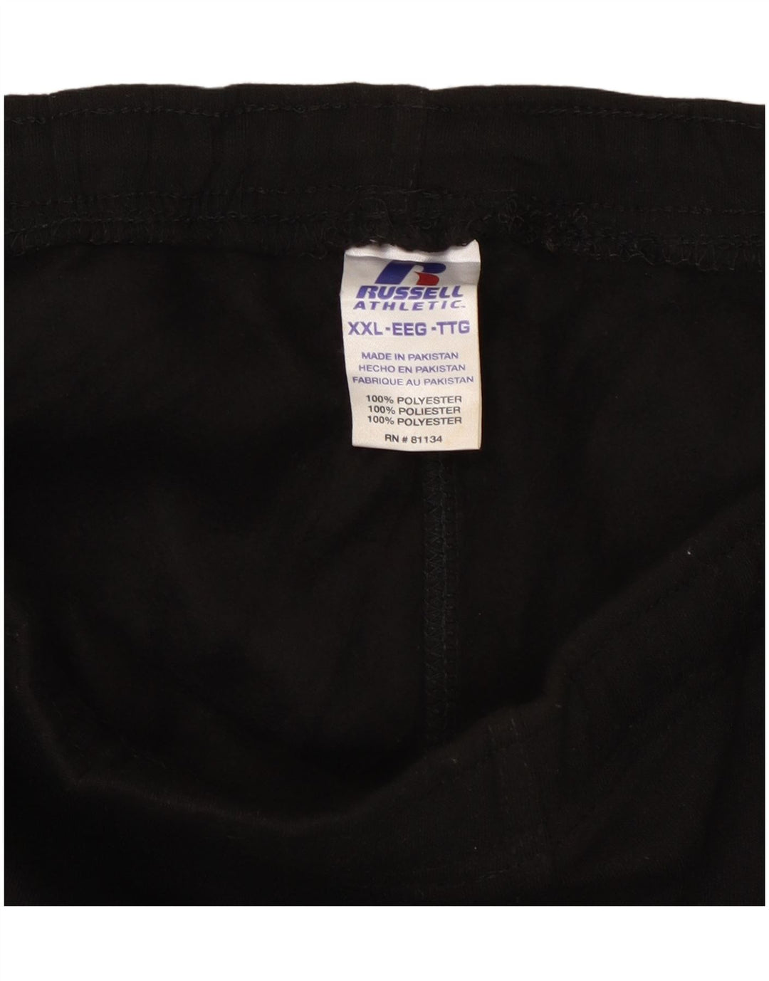 RUSSELL ATHLETIC Pantalones de chándal cargo para hombre 2XL Poliéster negro