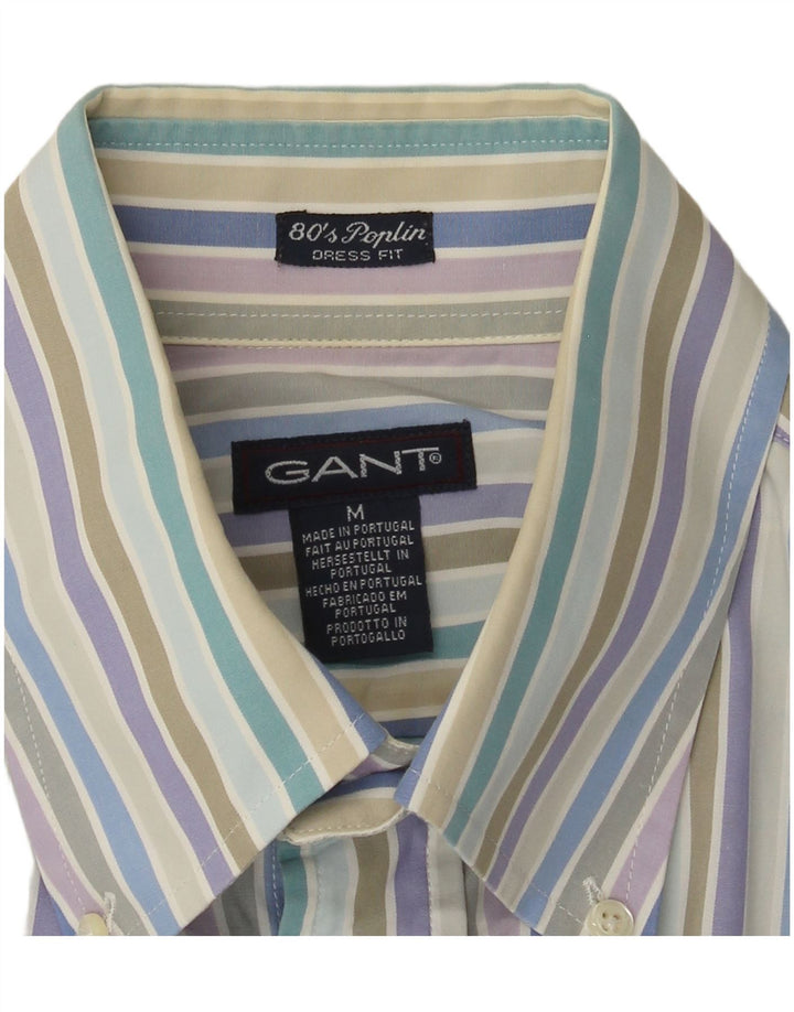 Gant Camisa de vestir para hombre de algodón a rayas multicolor mediana