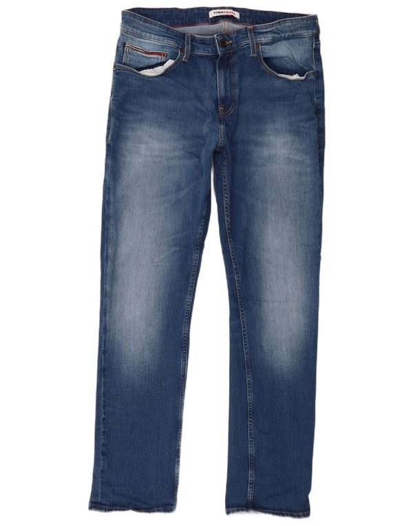 Tommy Hilfiger Vaqueros rectos regulares Ryan para hombre W34 L32 Algodón azul
