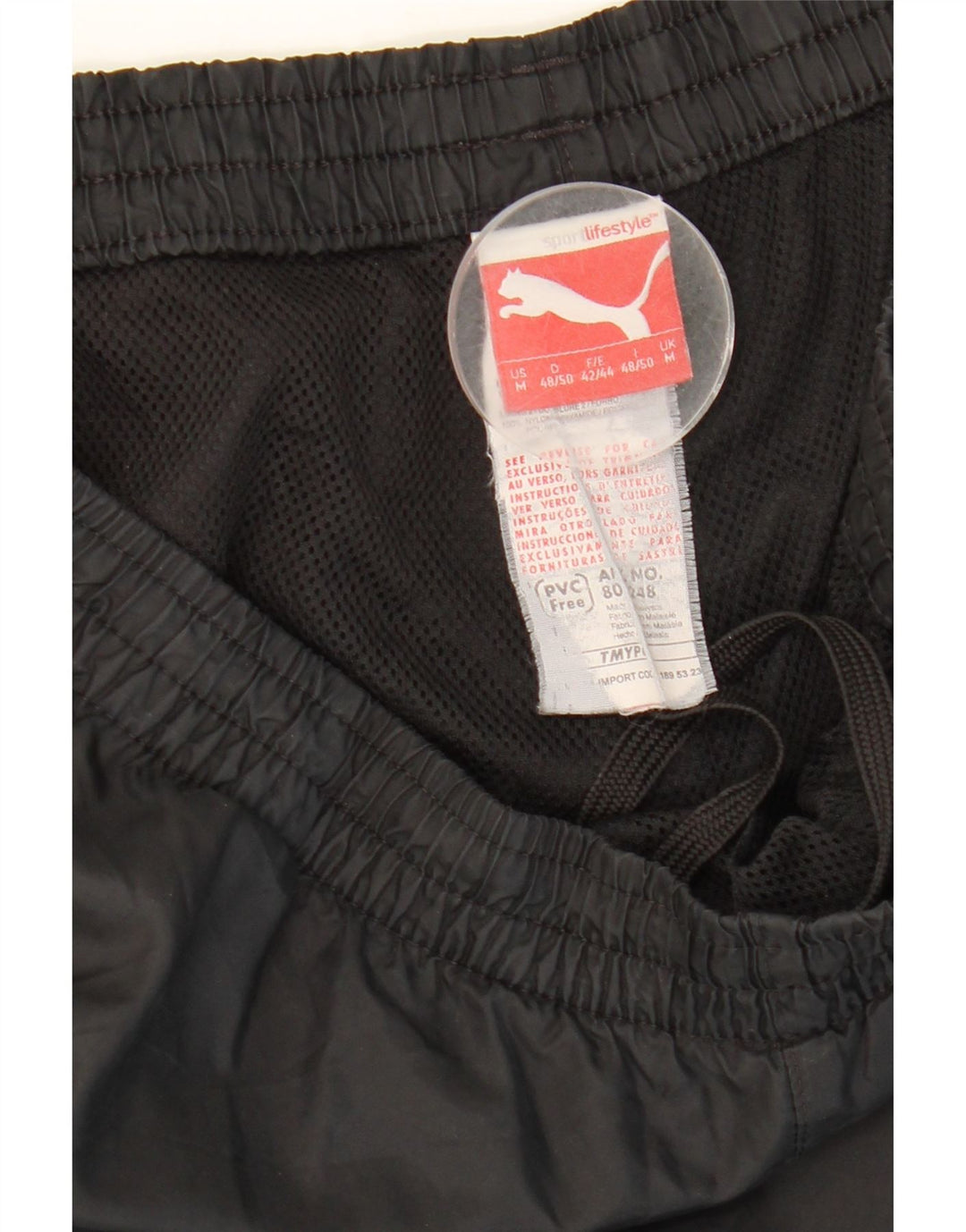 Puma Pantalones De Chándal Gráficos De Poliamida Negro Mediano Hombre