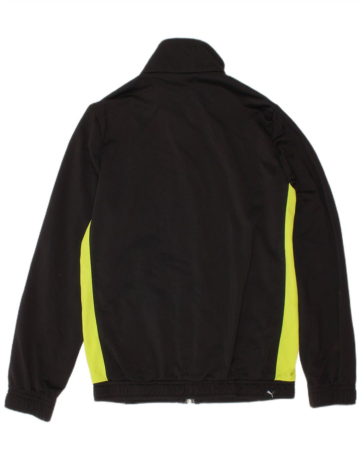 Puma Boys Graphic Chándal Top Chaqueta 7-8 Años Negro Colorblock