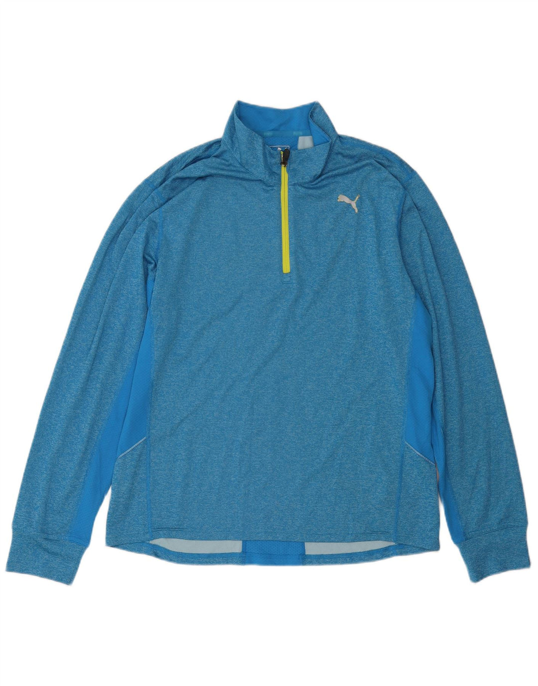 PUMA Top de chándal con cuello y cremallera para hombre XL Poliéster azul