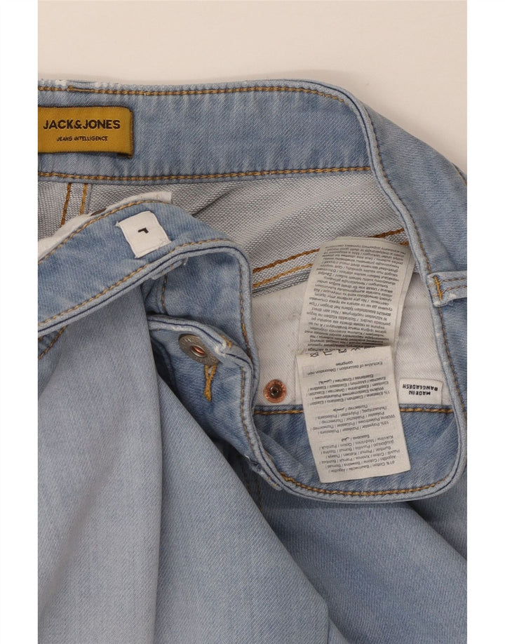 JACK & JONES Pantalones cortos vaqueros para hombre Large W34 Algodón azul