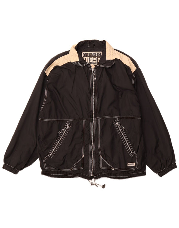 AUTHENTIC Chaqueta utilitaria holgada para hombre UK 38 Medium Black