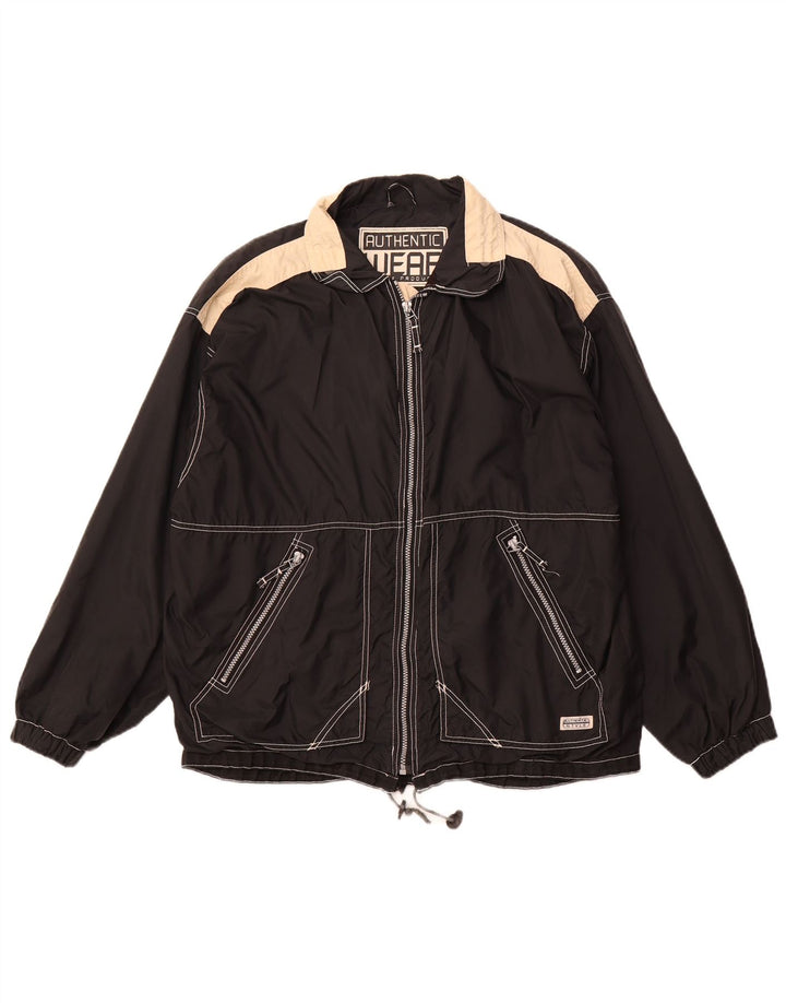 AUTHENTIC Chaqueta utilitaria holgada para hombre UK 38 Medium Black