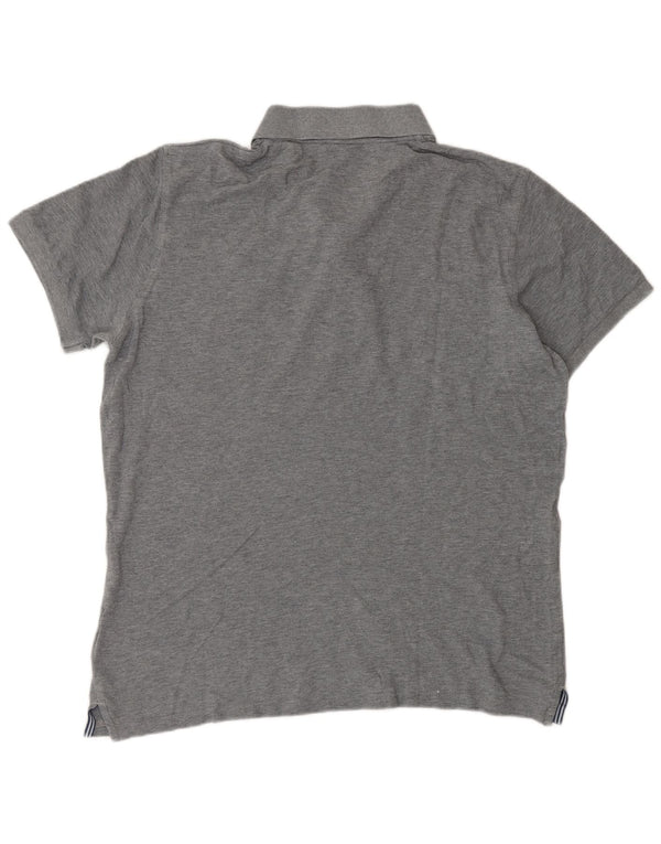 Gant Polo Hombre Gris Medio Algodón