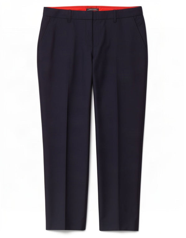 Tommy Hilfiger Pantalones chinos rectos para mujer US 8 Medium W30 L28 Azul marino