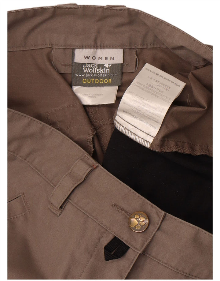 Jack Wolfskin Pantalones cargo de senderismo para mujer Small W28 L29 Poliéster gris