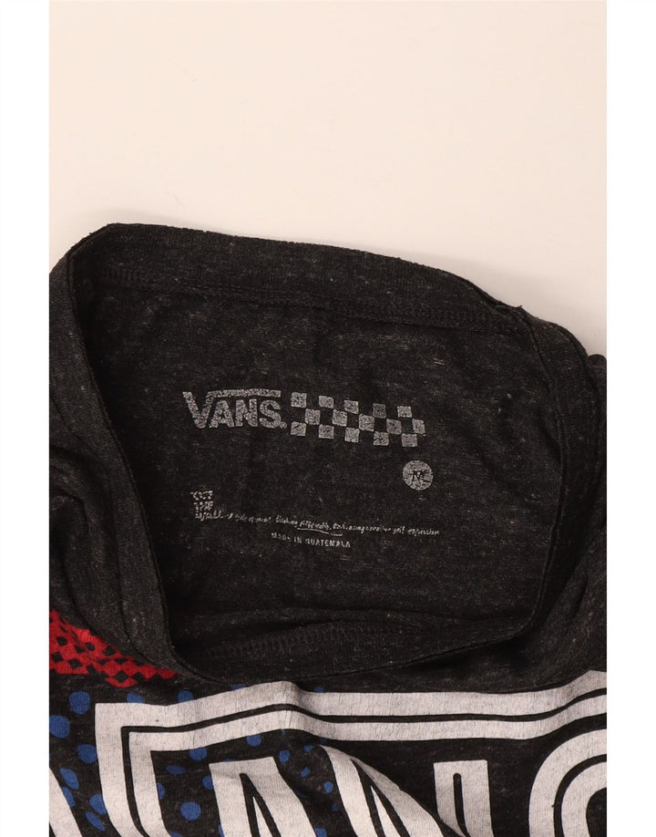 Vans Camiseta gráfica para hombre Top gris medio moteado