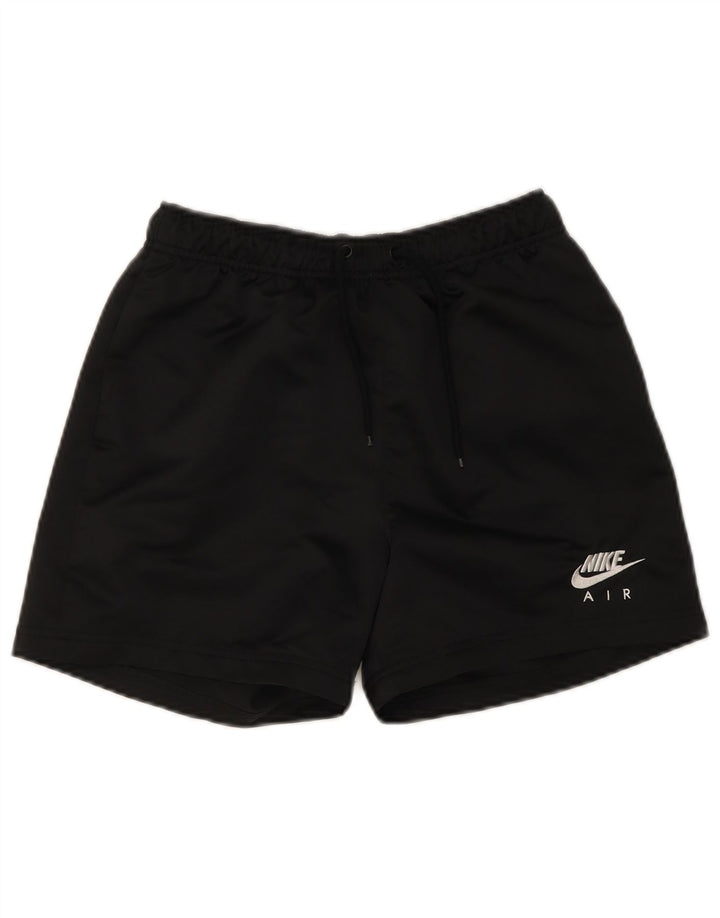NIKE Pantalones cortos deportivos para hombre, talla pequeña, poliéster negro