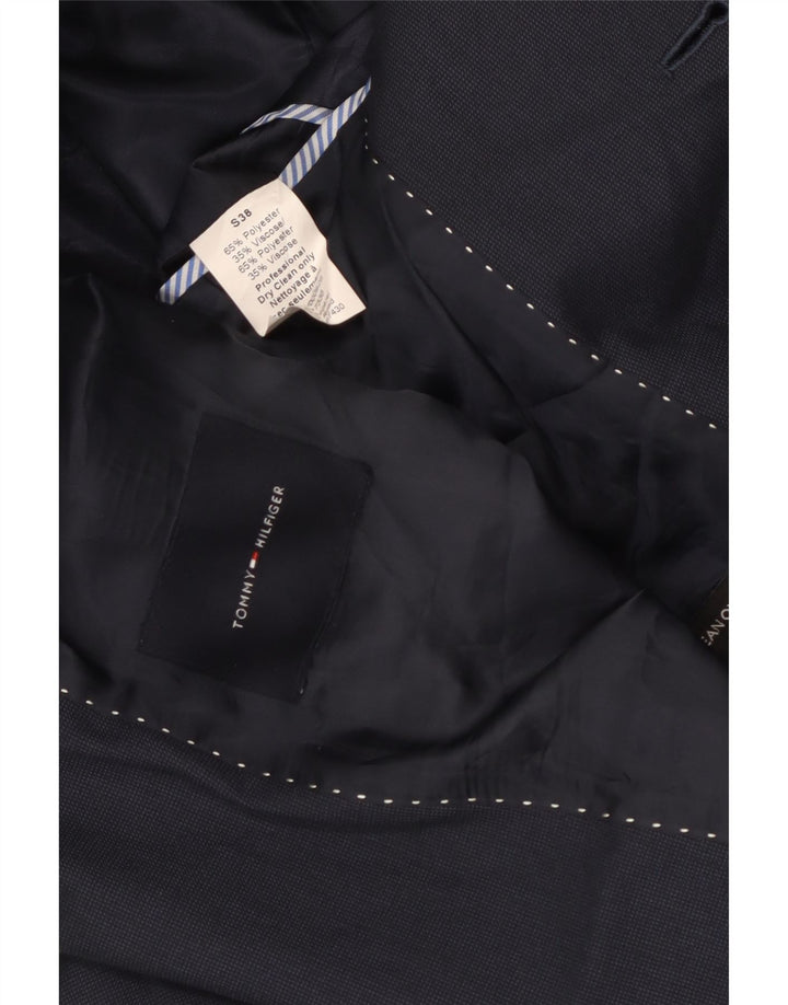 Tommy Hilfiger Chaqueta Blazer Corta de 2 Botones para Hombre UK 38 Medium Azul Marino