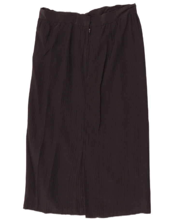 Falda Midi Vintage Mujer W30 Mediana Negra