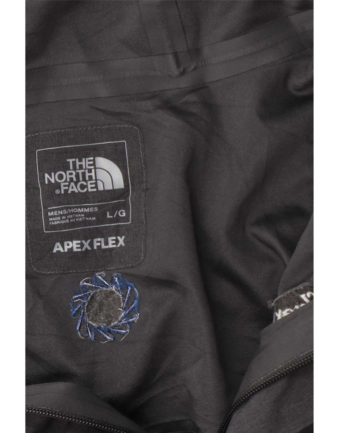 The North Face Chaqueta impermeable con capucha para hombre, talla 40, color gris grande