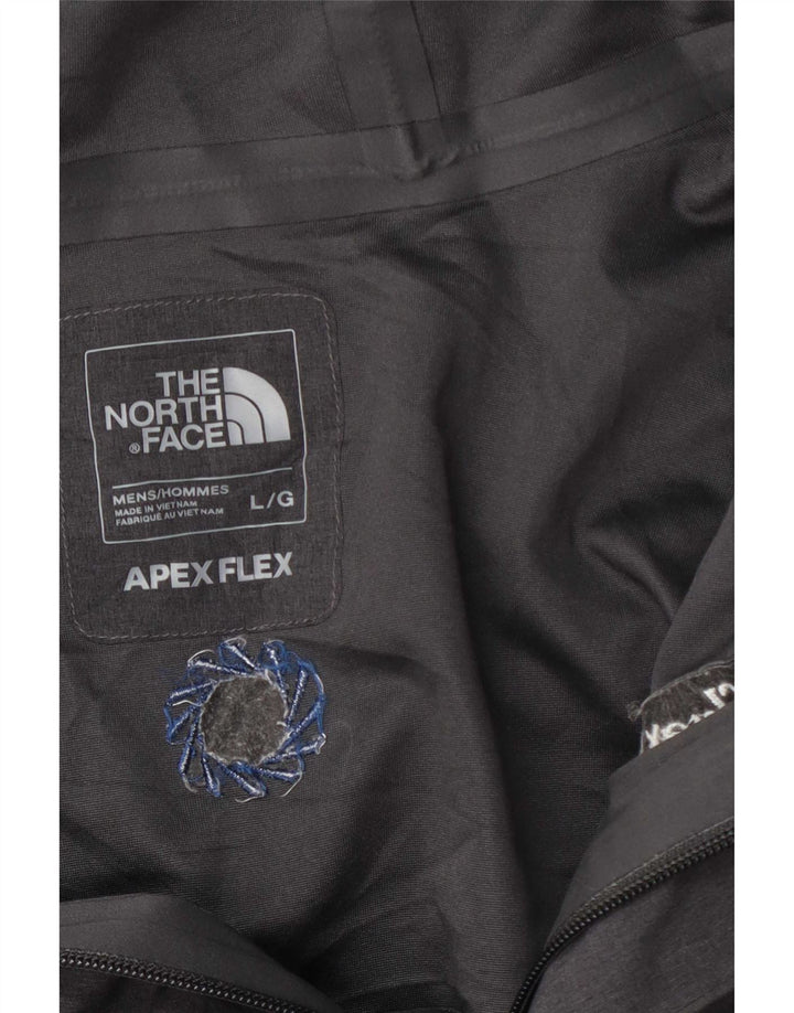 The North Face Chaqueta impermeable con capucha para hombre, talla 40, color gris grande