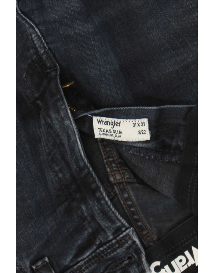 Vaqueros Wrangler Texas Slim para hombre W31 L32 Algodón azul marino