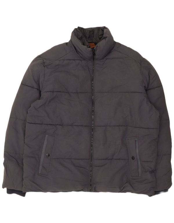 MARKS & SPENCER Chaqueta acolchada para hombre UK 44 2XL Gris Poliéster
