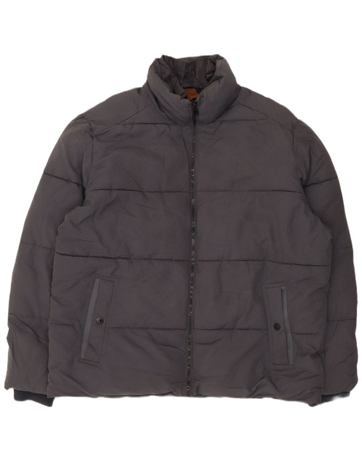 MARKS & SPENCER Chaqueta acolchada para hombre UK 44 2XL Gris Poliéster