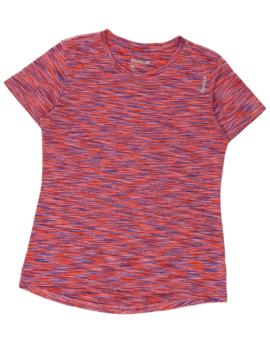 Reebok Camiseta para mujer Top UK 12 Medium Poliéster moteado multicolor
