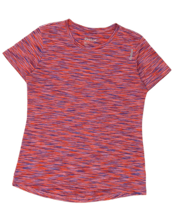 Reebok Camiseta para mujer Top UK 12 Medium Poliéster moteado multicolor