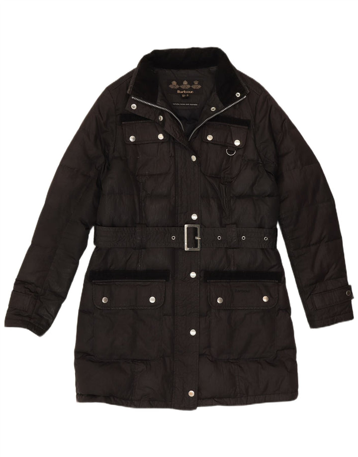 Abrigo acolchado Barbour para mujer Reino Unido 12 Algodón negro mediano