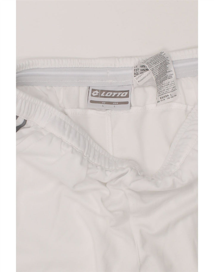 LOTTO Boys Sport Shorts 12-13 Years Large White Polyester Vintage Lotto and Second-Hand Lotto from Messina Hembry 