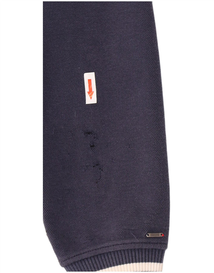 Tommy Hilfiger Chaqueta universitaria extragrande para mujer UK 10 Small Azul marino