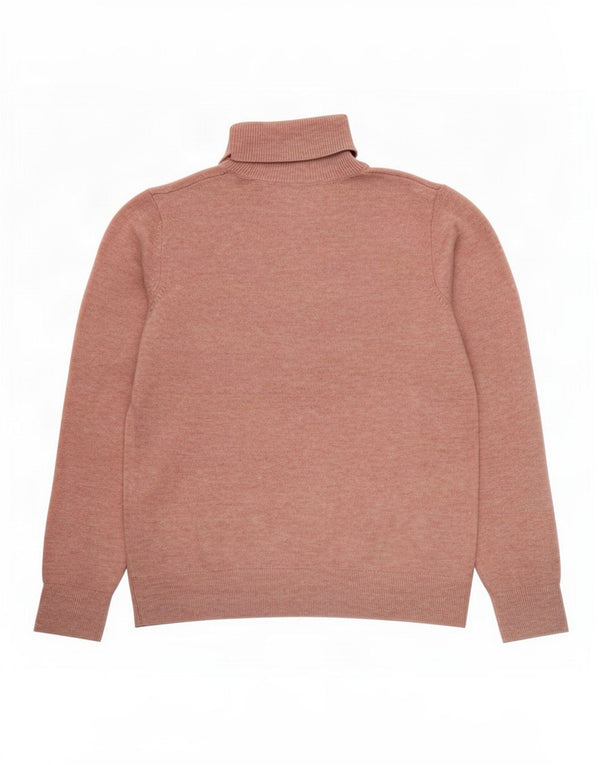 Marks & Spencer Suéter tipo jersey con cuello vuelto para mujer UK 10 Small Pink Moteado