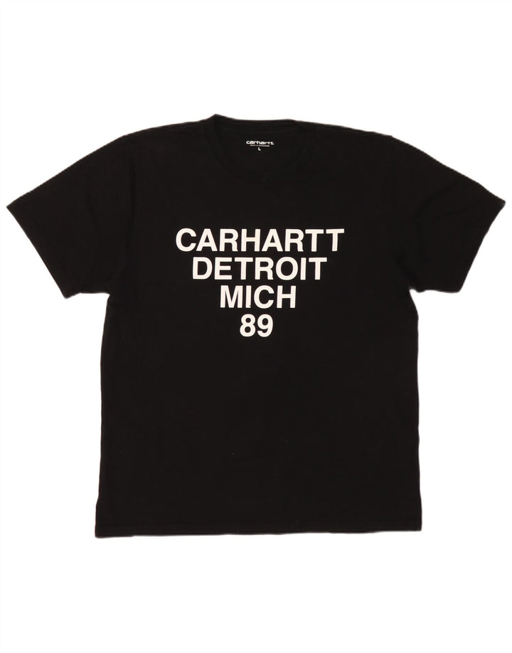 Carhartt - Camiseta gráfica para hombre, talla grande, algodón negro