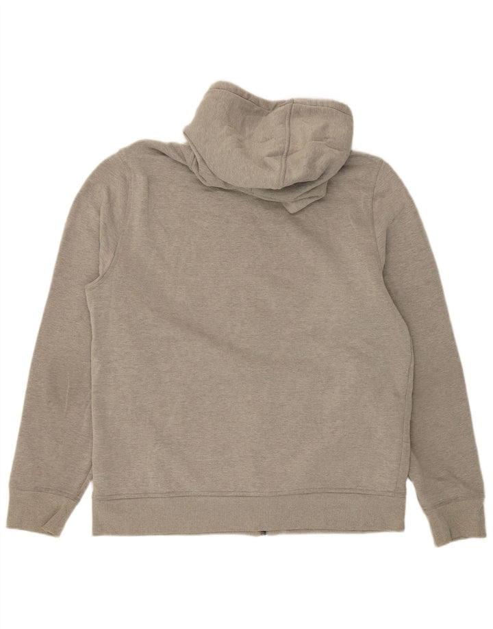 IZOD Mens Slim Fit Zip Hoodie Sweater Medium Grey Polyester