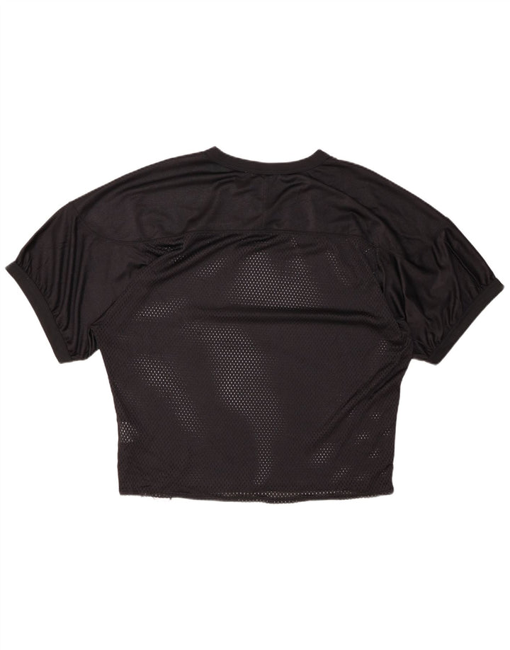 Camiseta NIKE para hombre, talla grande, nailon negro