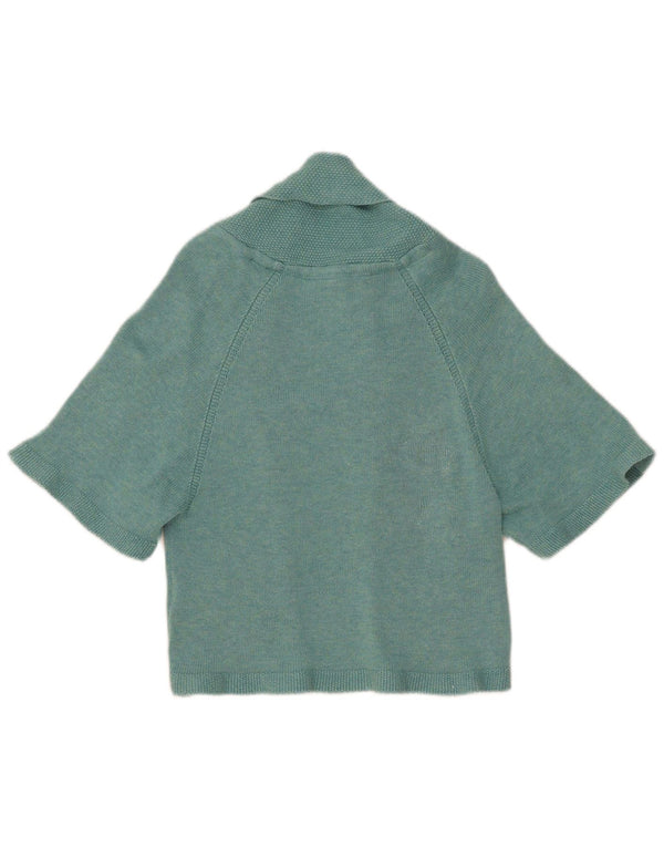 Fat Face Cárdigan Bolero de Manga Corta para Mujer UK 40 Small Azul