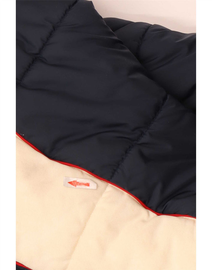 Kickers Chaqueta acolchada para hombre UK 38 Medium Azul marino Colorblock Nylon