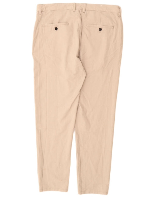 Zara Mens Slim Chino Pantalones EU 44 Large W34 L29 Beige